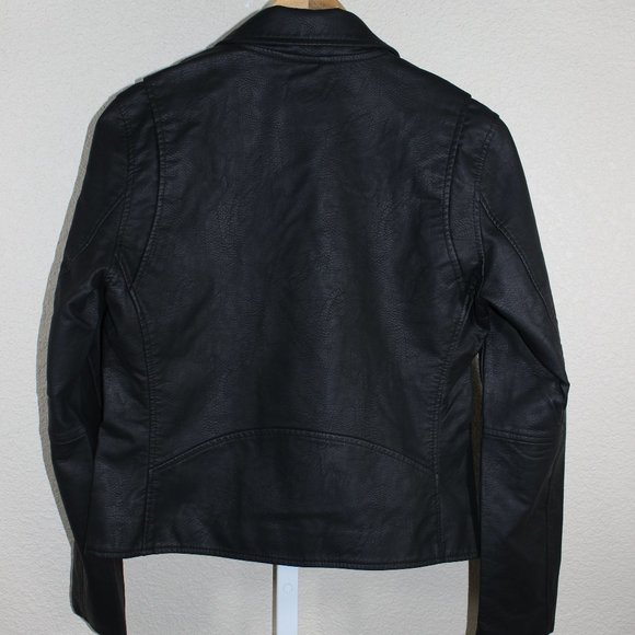 BlankNYC Black Vegan Leather Moto Jacket Black Hardware Multiple Sizes - Picture 12 of 15